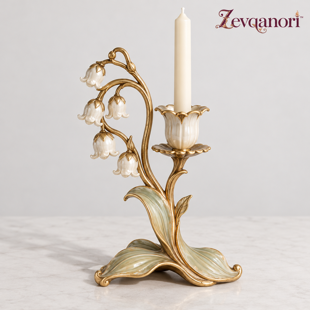 Zevqanori™ Lily of the Valley Taper Candle Holder