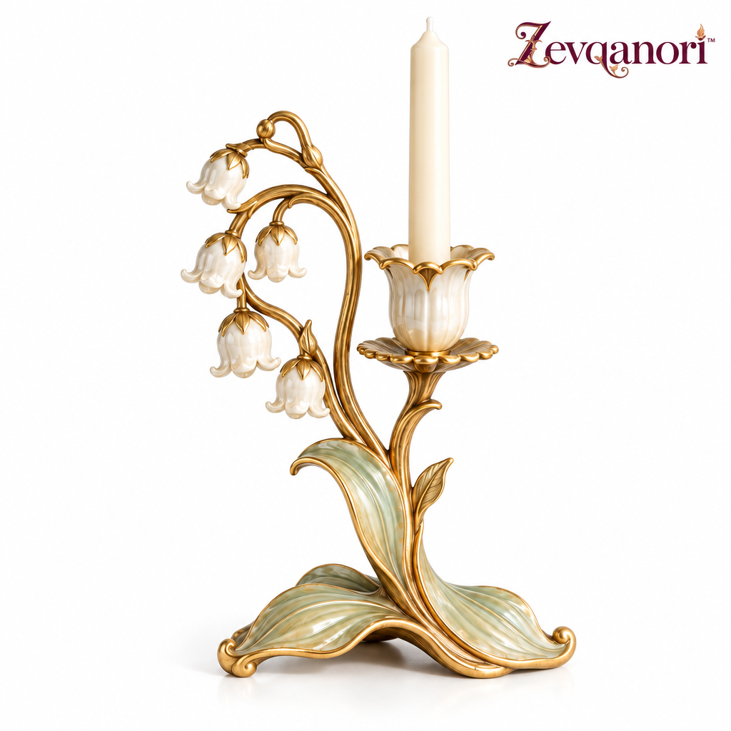 Zevqanori™ Lily of the Valley Taper Candle Holder